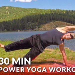 30 Minute Power Yoga Workout w/ Sean Vigue - Yoga for Strength Exercises for Men & Women