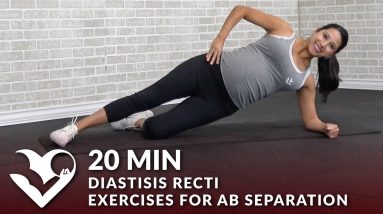 20 Min Diastisis Recti Exercises for Ab Separation During & After Pregnancy - Abdominal Workout
