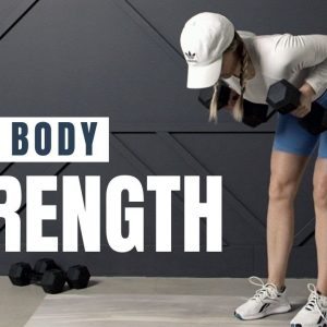 Full Body STRENGTH Workout // Low Impact + Dumbbells Only