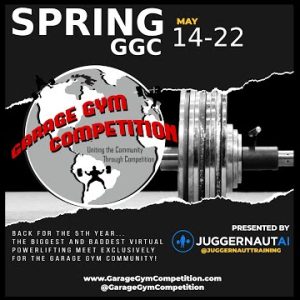 Garage Gym Competition X JuggernautAI