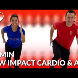 Standing Abs & Low Impact Cardio Workout for Beginners - No Jumping Beginner Workout & Ab Routine