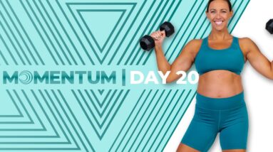 30 Minute Full Body & Cardio Workout | Level 4 | MOMENTUM - Day 20