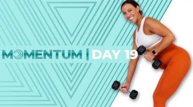 40 Minute Biceps, Chest, & Back Workout | Level 4 | MOMENTUM - Day 19
