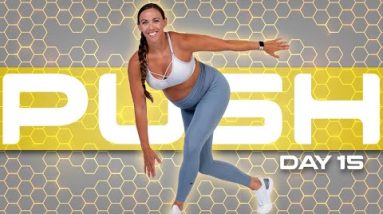 20 Minute No Equipment Full Body HIIT Workout | PUSH - Day 15
