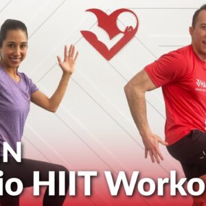 30 Min Cardio HIIT Workout for Fat Loss at Home - 30 Minute No Repeat Full Body HIIT Cardio Workout